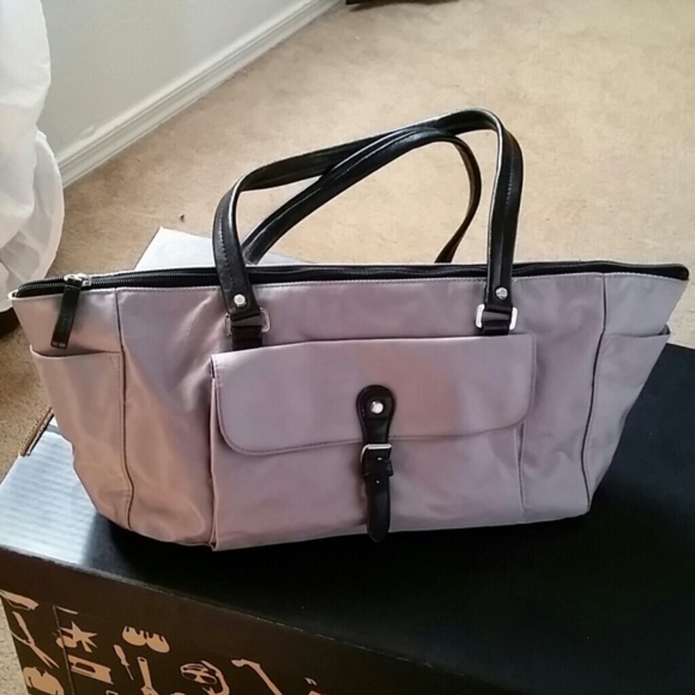 Kenneth Cole gray nylon bag